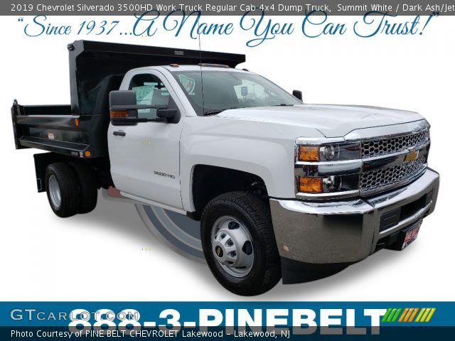 2019 Chevrolet Silverado 3500HD Work Truck Regular Cab 4x4 Dump Truck in Summit White