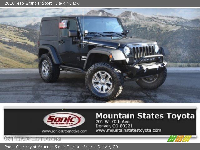2016 Jeep Wrangler Sport in Black