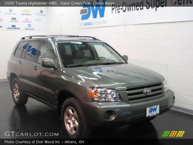 2006 Toyota Highlander 4WD in Oasis Green Pearl