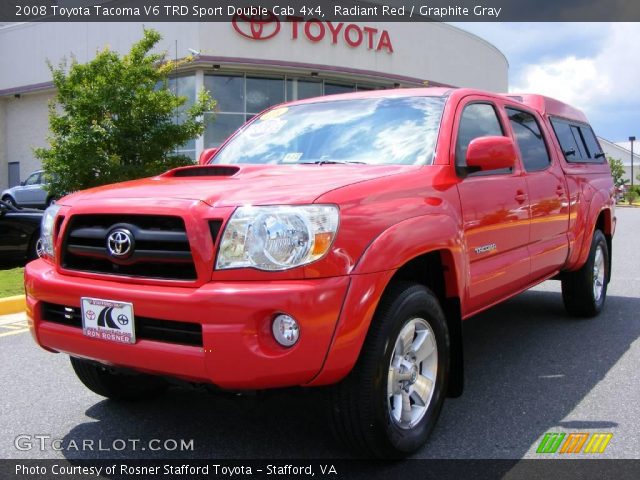 2008 Toyota Tacoma V6 TRD Sport Double Cab 4x4 in Radiant Red