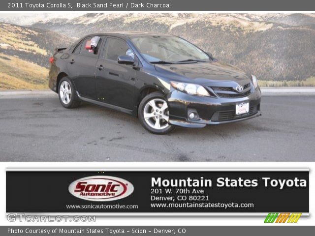 2011 Toyota Corolla S in Black Sand Pearl