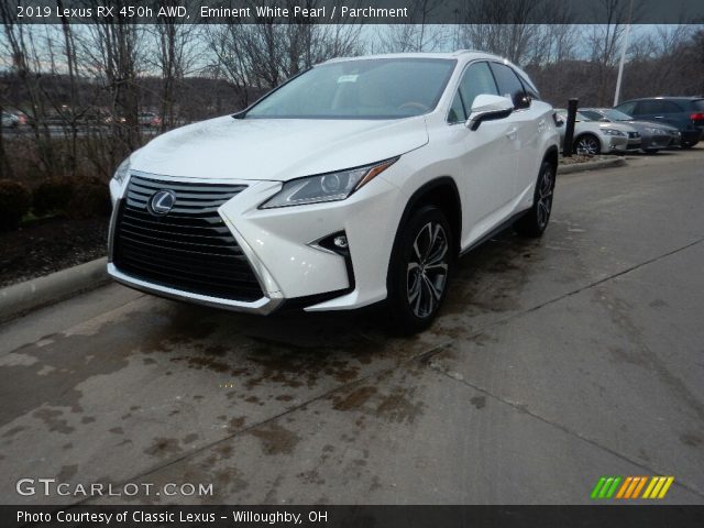 2019 Lexus RX 450h AWD in Eminent White Pearl