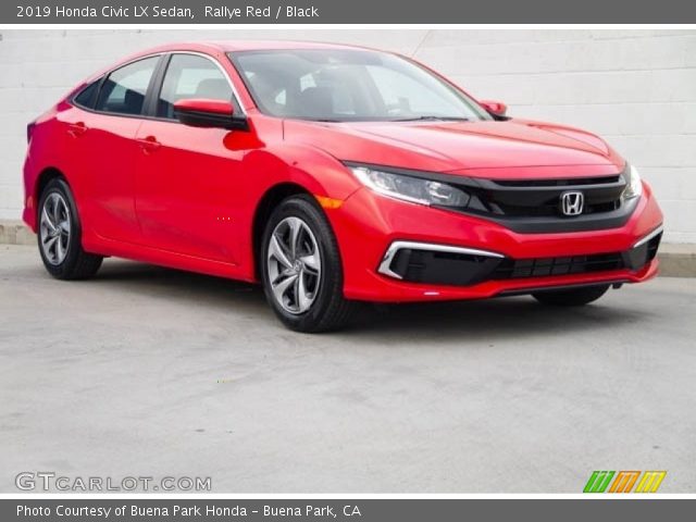 2019 Honda Civic LX Sedan in Rallye Red