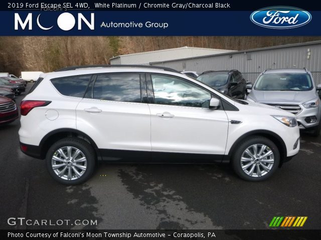 2019 Ford Escape SEL 4WD in White Platinum