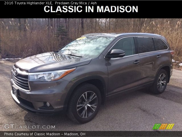 2016 Toyota Highlander XLE in Predawn Gray Mica
