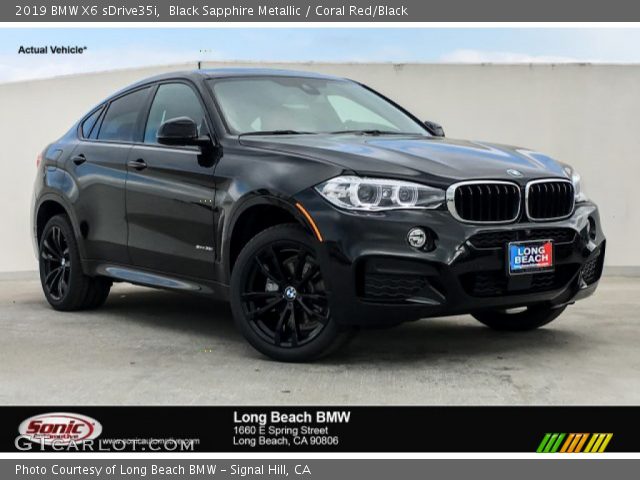 2019 BMW X6 sDrive35i in Black Sapphire Metallic