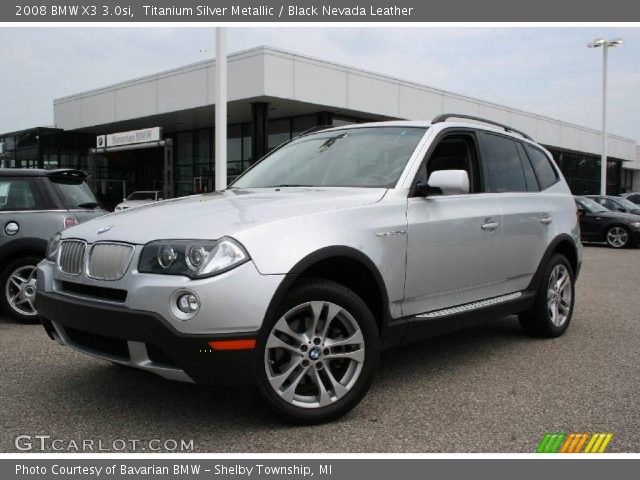 2008 BMW X3 3.0si in Titanium Silver Metallic