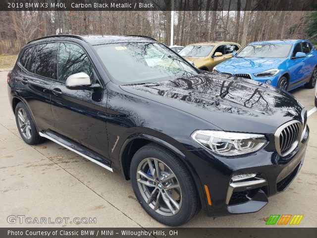 2019 BMW X3 M40i in Carbon Black Metallic