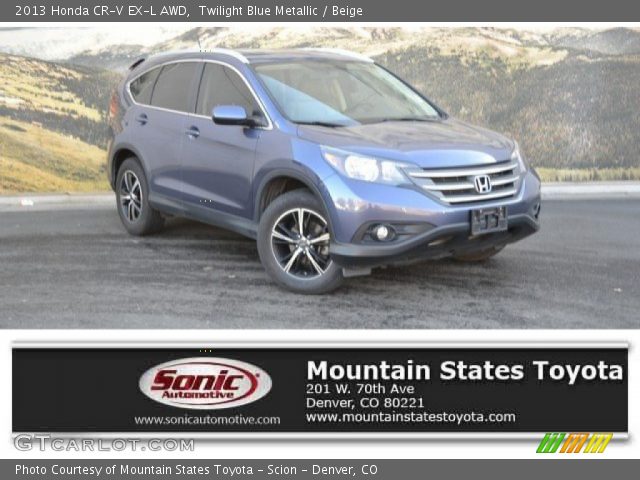 2013 Honda CR-V EX-L AWD in Twilight Blue Metallic