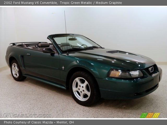 2002 Ford Mustang V6 Convertible in Tropic Green Metallic