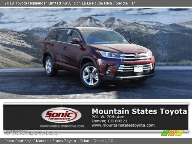 2019 Toyota Highlander Limited AWD in Ooh La La Rouge Mica