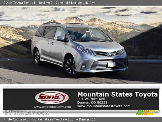 2019 Toyota Sienna Limited AWD in Celestial Silver Metallic