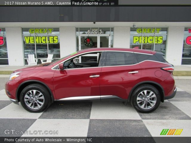 2017 Nissan Murano S AWD in Cayenne Red