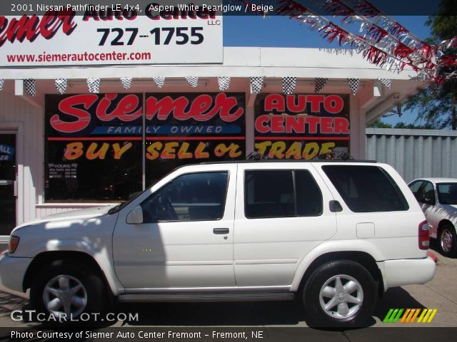 2001 Nissan Pathfinder LE 4x4 in Aspen White Pearlglow