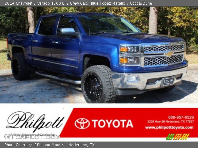 2014 Chevrolet Silverado 1500 LTZ Crew Cab in Blue Topaz Metallic