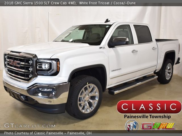 2018 GMC Sierra 1500 SLT Crew Cab 4WD in White Frost Tricoat