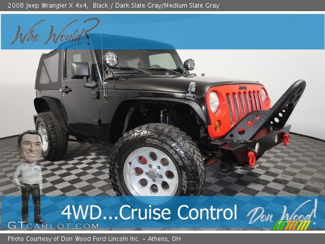 2008 Jeep Wrangler X 4x4 in Black
