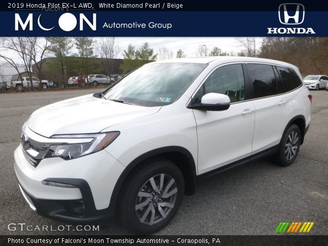 2019 Honda Pilot EX-L AWD in White Diamond Pearl