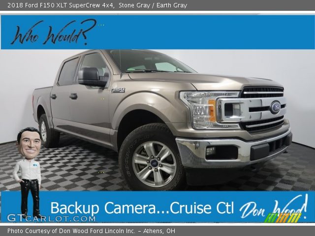 2018 Ford F150 XLT SuperCrew 4x4 in Stone Gray