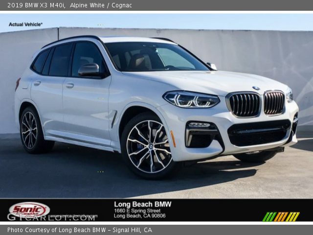 2019 BMW X3 M40i in Alpine White