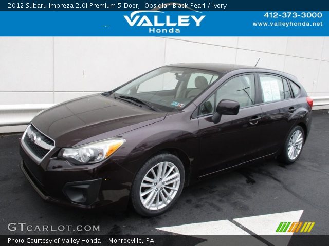 2012 Subaru Impreza 2.0i Premium 5 Door in Obsidian Black Pearl