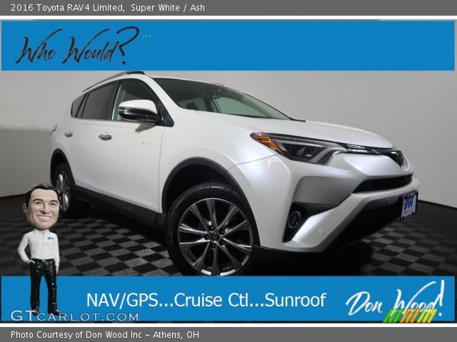 2016 Toyota RAV4 Limited in Super White