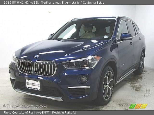 2016 BMW X1 xDrive28i in Mediterranean Blue metallic