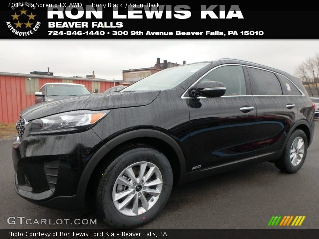 2019 Kia Sorento LX AWD in Ebony Black