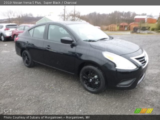 2019 Nissan Versa S Plus in Super Black