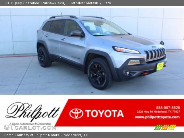 2016 Jeep Cherokee Trailhawk 4x4 in Billet Silver Metallic