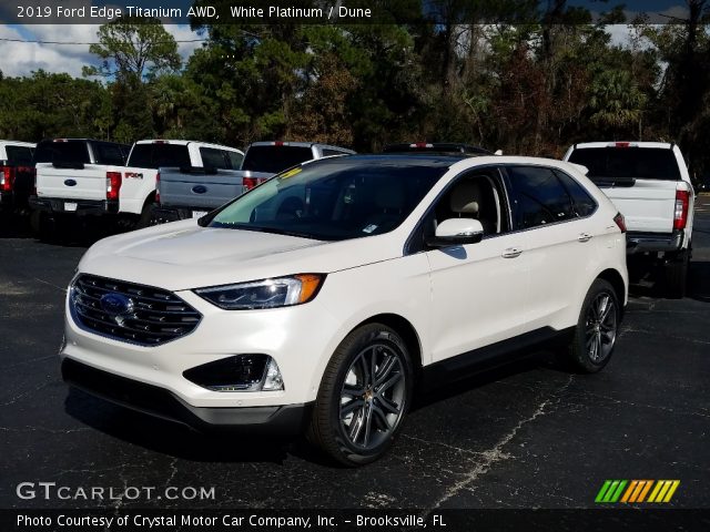 2019 Ford Edge Titanium AWD in White Platinum