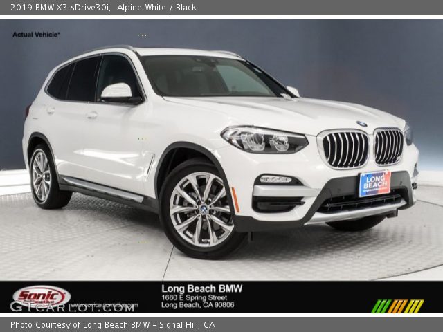 2019 BMW X3 sDrive30i in Alpine White