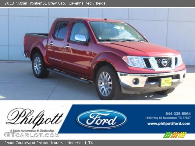 2013 Nissan Frontier SL Crew Cab in Cayenne Red
