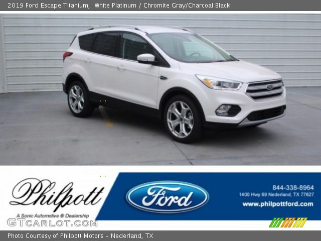 2019 Ford Escape Titanium in White Platinum