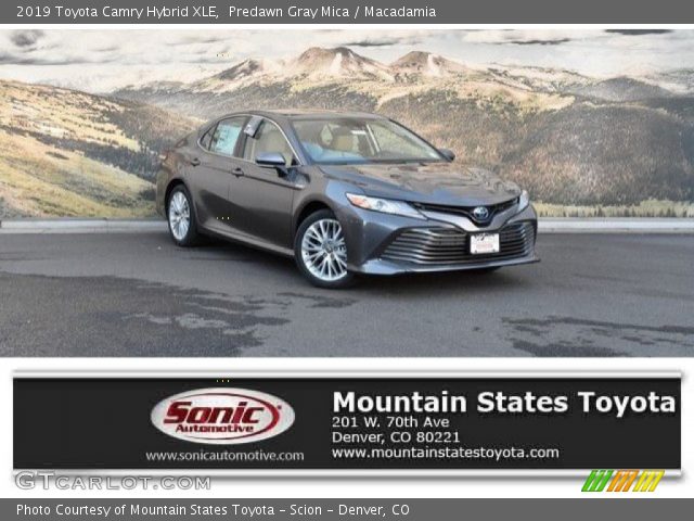 2019 Toyota Camry Hybrid XLE in Predawn Gray Mica