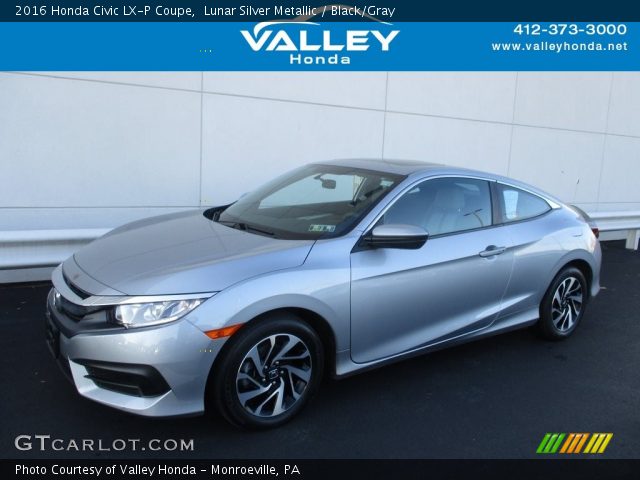 2016 Honda Civic LX-P Coupe in Lunar Silver Metallic