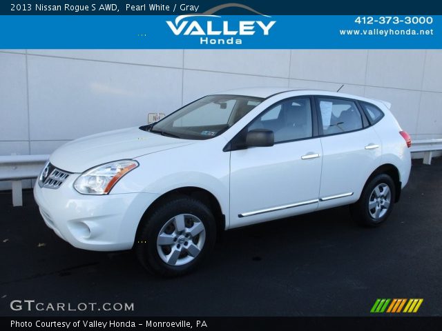 2013 Nissan Rogue S AWD in Pearl White