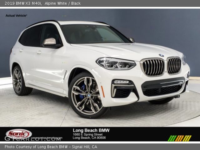 2019 BMW X3 M40i in Alpine White