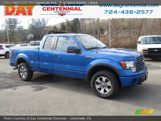 2011 Ford F150 FX4 SuperCab 4x4 in Blue Flame Metallic