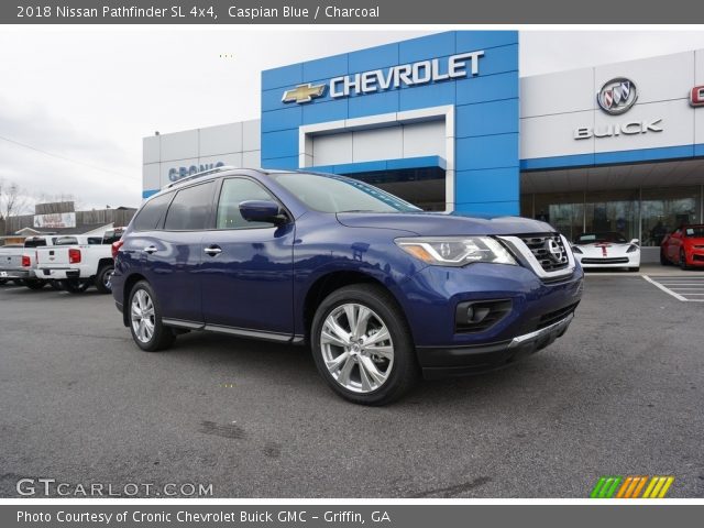 2018 Nissan Pathfinder SL 4x4 in Caspian Blue
