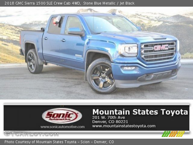 2018 GMC Sierra 1500 SLE Crew Cab 4WD in Stone Blue Metallic