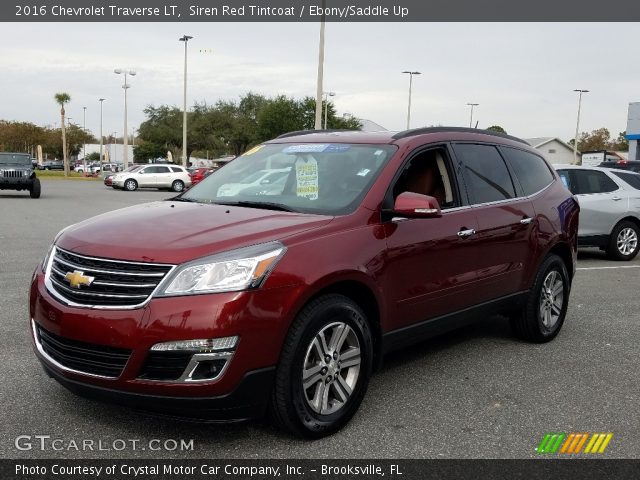 2016 Chevrolet Traverse LT in Siren Red Tintcoat