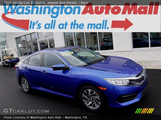 2016 Honda Civic EX Sedan in Aegean Blue Metallic