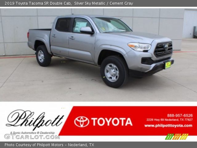 2019 Toyota Tacoma SR Double Cab in Silver Sky Metallic