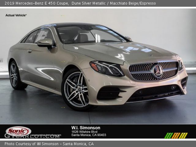 2019 Mercedes-Benz E 450 Coupe in Dune Silver Metallic