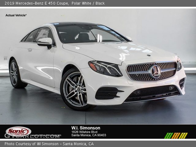 2019 Mercedes-Benz E 450 Coupe in Polar White