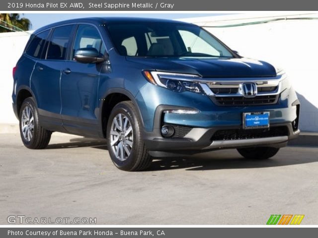 2019 Honda Pilot EX AWD in Steel Sapphire Metallic