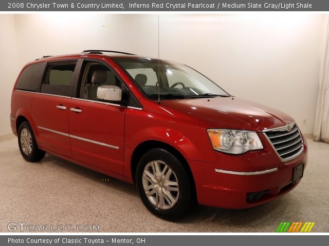 2008 Chrysler Town & Country Limited in Inferno Red Crystal Pearlcoat