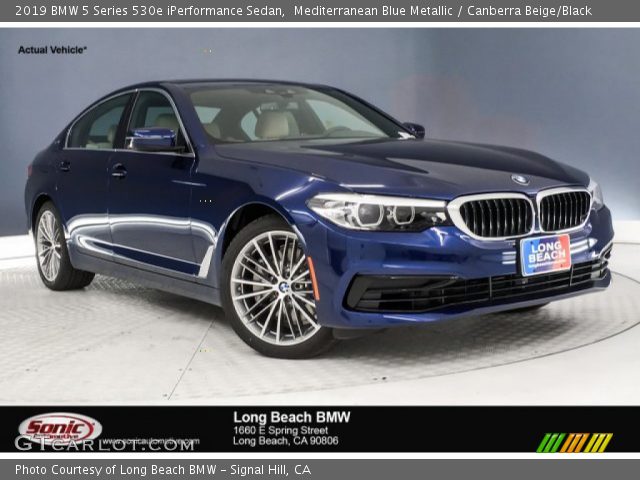 2019 BMW 5 Series 530e iPerformance Sedan in Mediterranean Blue Metallic