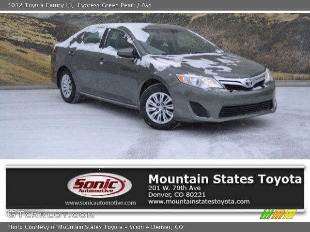 2012 Toyota Camry LE in Cypress Green Pearl